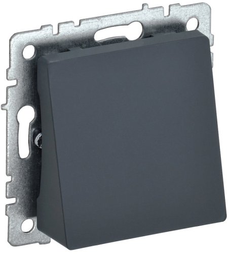 Вывод кабеля без рамки IEK Brite МВ10-БрГ графит картинка